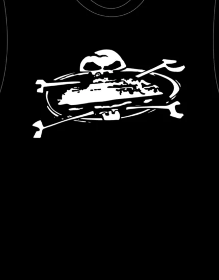 T-shirt Corteiz Alcatraz Crâne Noir