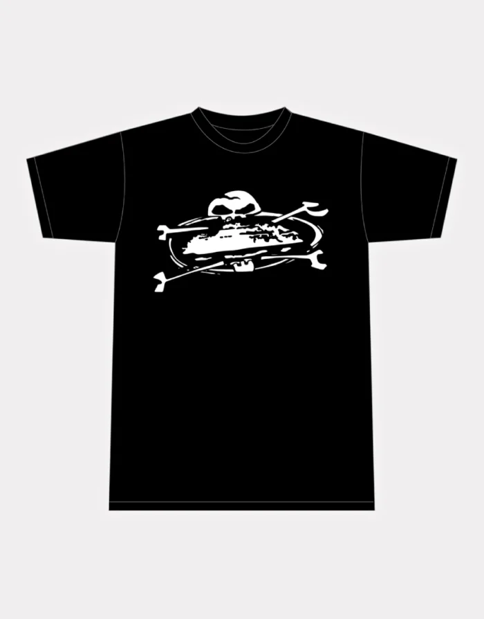 T-shirt Corteiz Alcatraz Crâne Noir